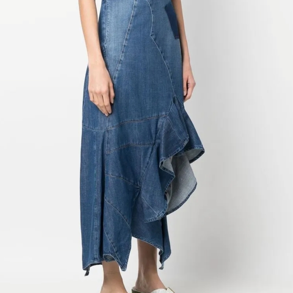 Loewe Jeans Dress Womens Sz 38 Italy Cotton Sz 4 USA. - Picture 10 of 16